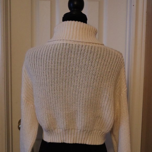 SHEIN Cream Turtleneck Sweater with Red Rabbit Design - Picture 2 of 2